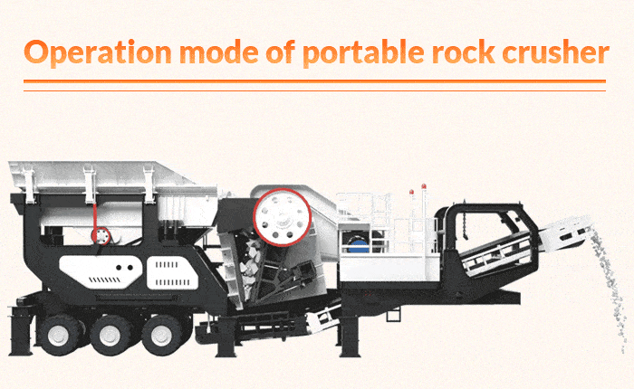 operation mode of portable rock crusher