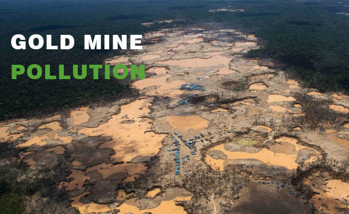 pollution of gold mine