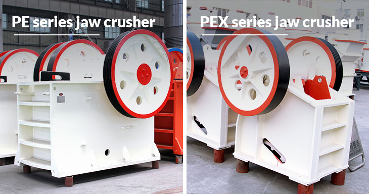 PE jaw crusher VS PEX jaw crusher