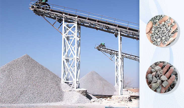 Aggregate for sandstone industry