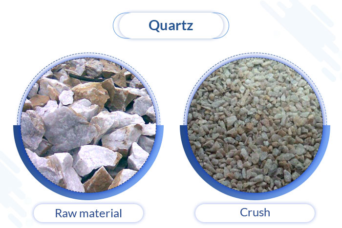 Aggregate jaw crusher for quartz