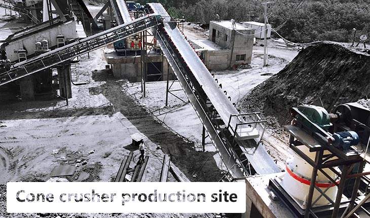 Our cone crusher is operating on the spot