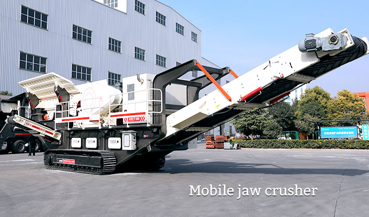 The portable jaw crusher is ready to delivery