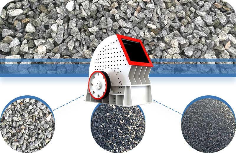 The raw materials applied to hammer crusher