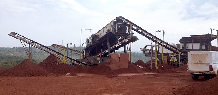 crushing plant site of HXJQ serving in Pakistan