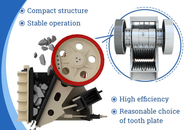 Operation principle of HD German fixed jaw crusher