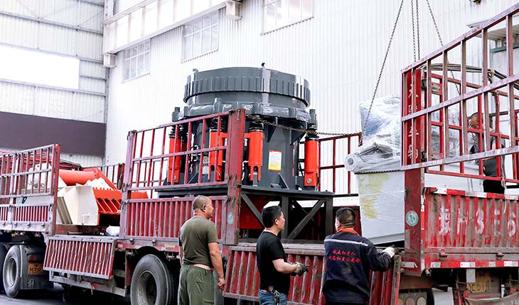 HXJQ Hydraulic cone crusher will be shipped to Africa