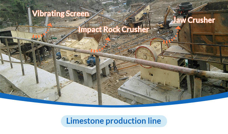 The limestone production line in Africa