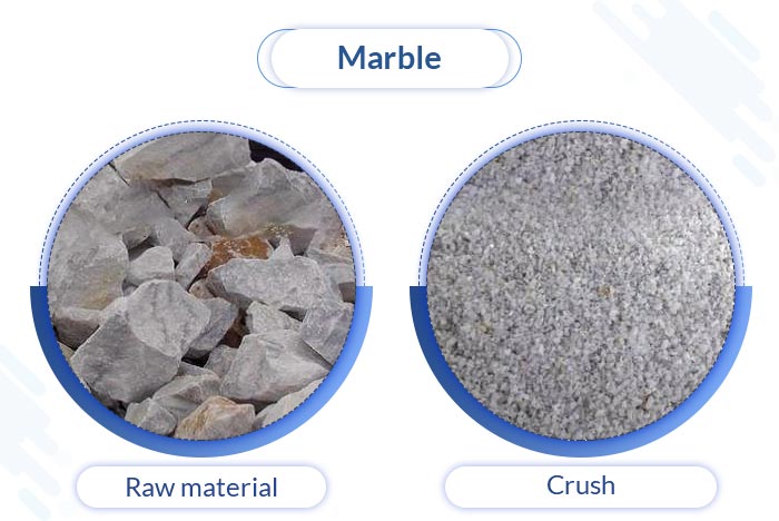 marble crushed by stone cruhers