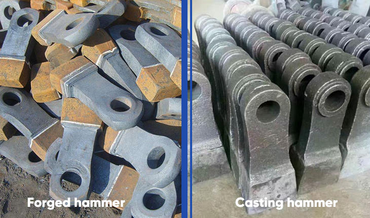 casting hammer and forged hammer