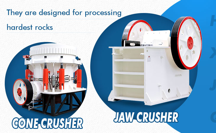 jaw crushers and cone crushers