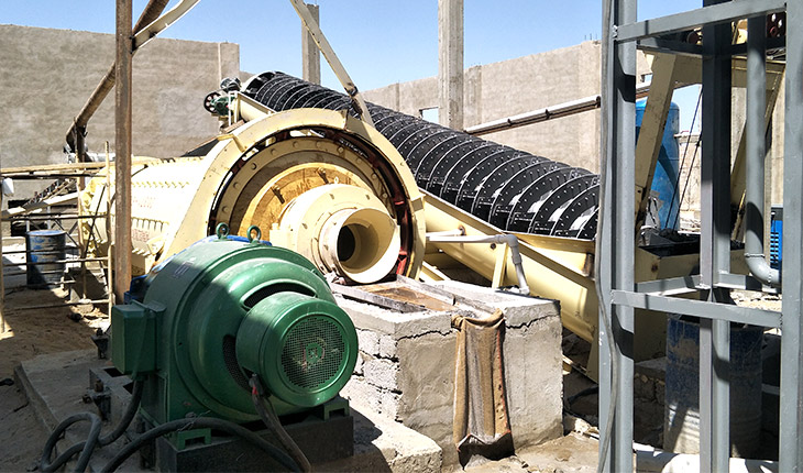 ball mill working at site